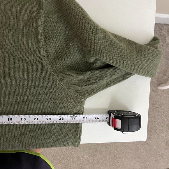 Green vintage 90s chunky cotton sweater - Picture 7 of 8